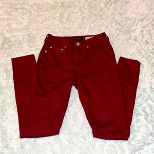 Aeropostale high waist skinny jegging burgundy